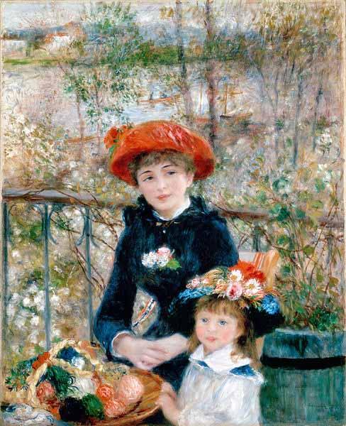 Pierre Auguste Renoir On the Terrasse